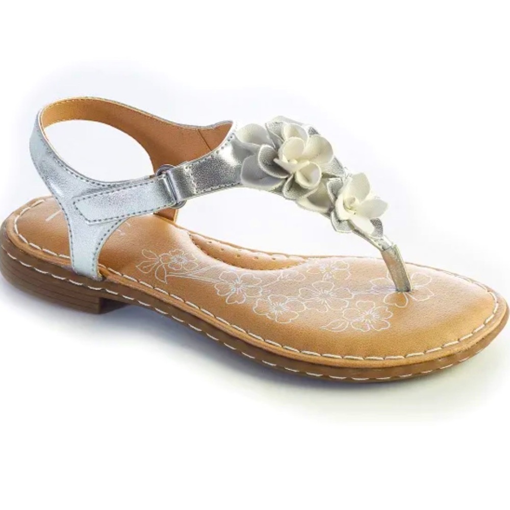 B.O.C. Girls' Hollie Flower Sandals